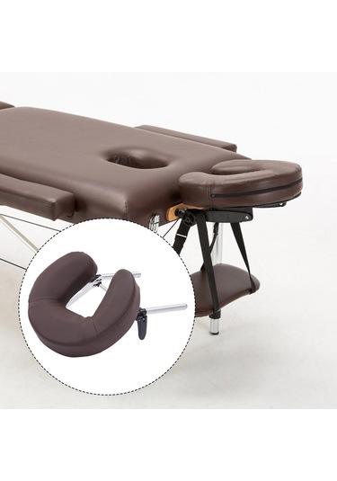 Suntek U Şeklinde Yastıklı Pu Deri Hafif Minderli Masaj Kahve