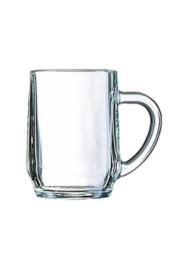 Haworth 590 Ml Temperli Kulplu Kupa Bardak Şeffaf Şeffaf