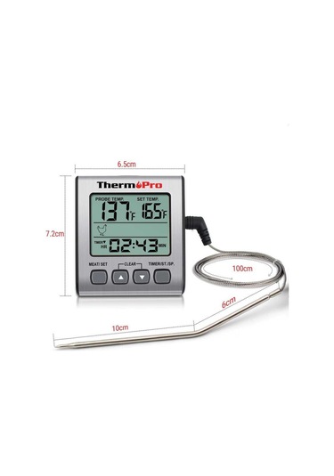ThermoPro Dijital Problu Et Barbekü Gıda Termometresi