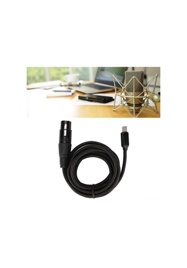Kosona Type C'den Xlr Dişi Mikrofon Kablosu - 48khz Yüksek Örnekleme Oranı, Hıfı Ses Kalitesi, 3m Uzunluk, Plug & Play - Bilgisayar, Telefon, Tablet Uyumlu