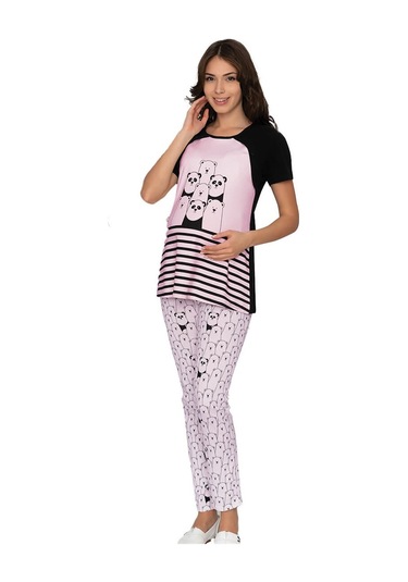 Flz Lohusa Kısa Kol Pijama Takım L78-01