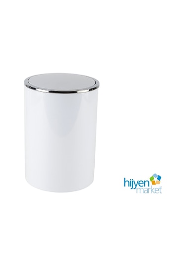 Primanova. Lenox Banyo Çöp Kovası 6 Lt Beyaz e35 5057