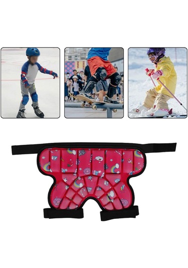 Suntek Çocuklar Için Yastıklı Kalça Koruyucu Kırmızı Kırmızı