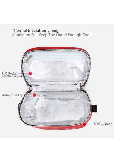 Sones Biberon Yalıtım Çantaları Bebek Bezi Bebek Arabası Soğutucu Alt Değiştirme Çantaları Yeşil