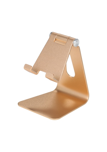 Yunboo Alüminyum Alloy Cep Telefonu Ve Tablet Tutucu - 270 Döner, Taşınabilir, Sabit Triangular Yapı, Altın Renk