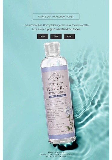 Grace Day Nemlendirici Hyalüronik Asit Içeren Tonik Pure Plex Hyaluron Skin Toner