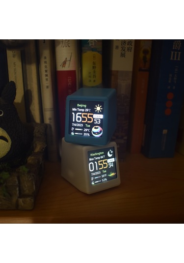 Renkli Oled Çok Fonksiyonlu Bilgi Ekranı Wifi Akıllı Sarı