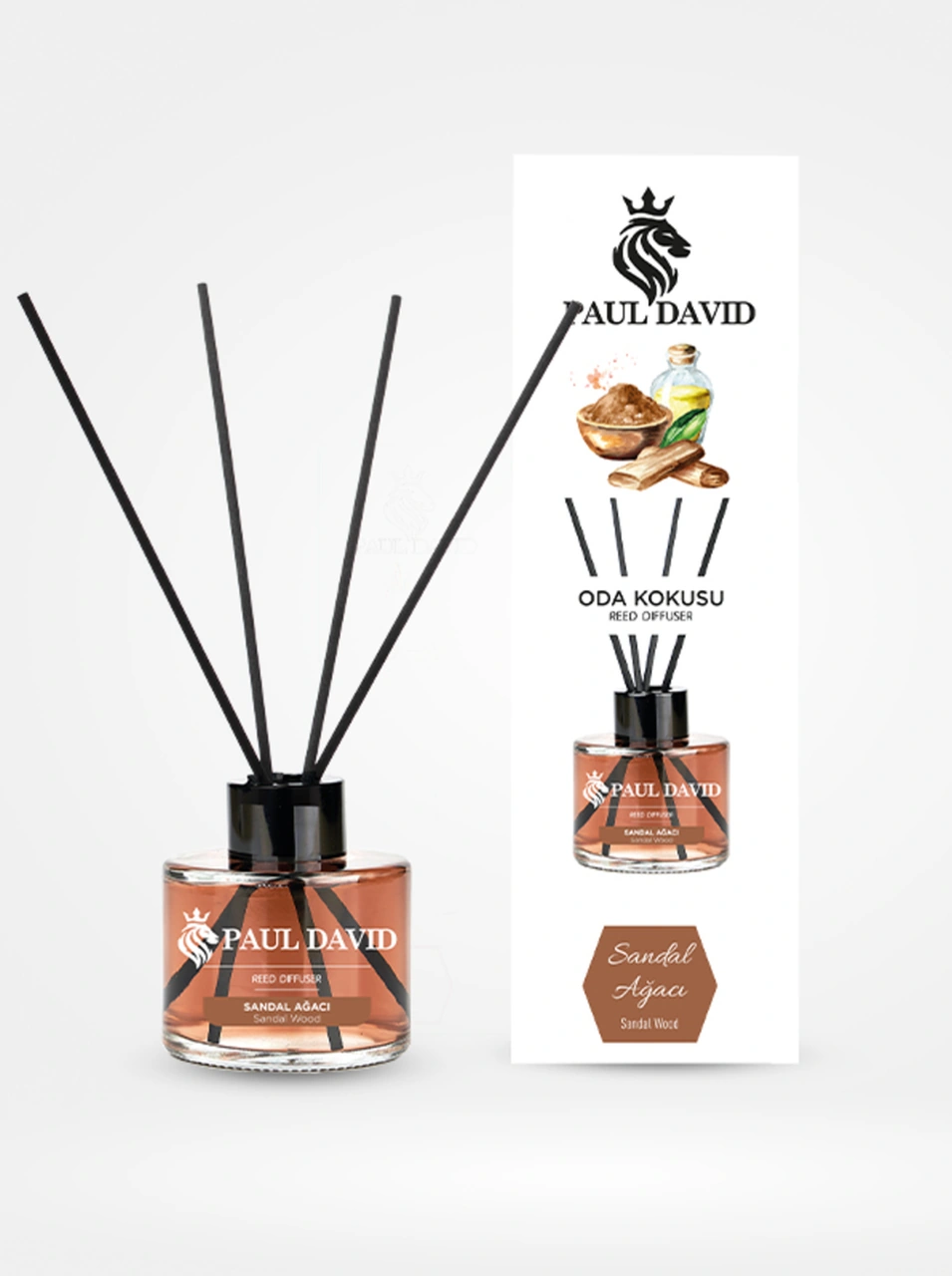 Sandal Ağacı Yüksek Koku Yayılımlı Dekoratif Bambu Çubuklu Oda Kokusu 145 Ml Amber