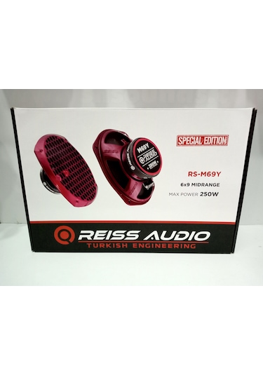 Reiss Oval Midrange Hoparlör - 250w 100RMS Reiss Kayık Midrange