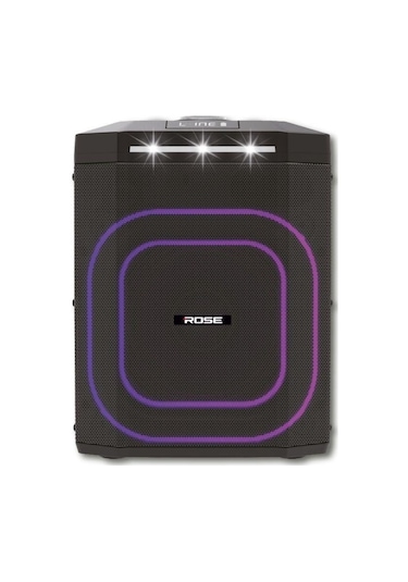 Rose Hp-2120 Partybox Kablosuz El Mikrofonlu Sarjlı Bluetooth 8 Hoparlör