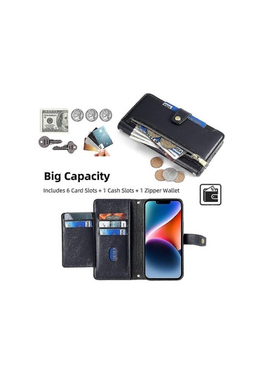 Galaxy A54 5g Fermuarlı Cüzdan Kılıf - İnce Koruyucu Kılıf Çok Renkli