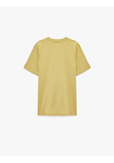 Koton Regular Fit Kısa Kollu Bisiklet Yaka Pamuklu Basic Tişört Yeşil 6sam10332mk