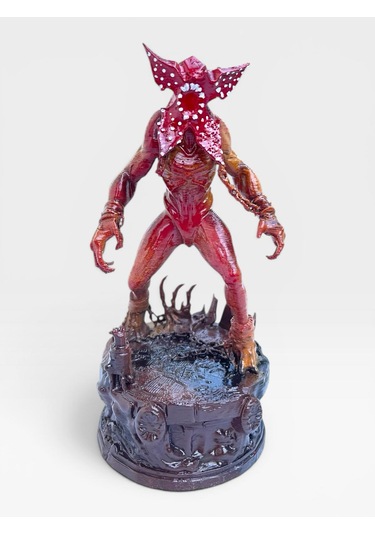 Stranger Things Demogorgon Figürü 15 Cm Diorama Standlı Biblo - Özel Seri