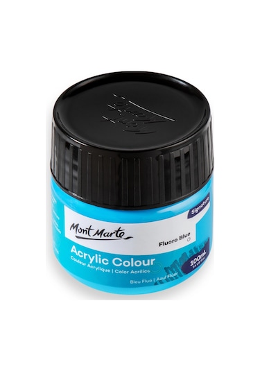 Akrilik Renkli Boya Signature 100ml -fluoro Blue Çok Renkli
