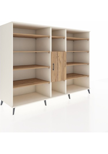 Kronos Dolap 12 Raflı Tek Kapaklı 220x59x163 Aytaşı-çam Aytaşı-çam