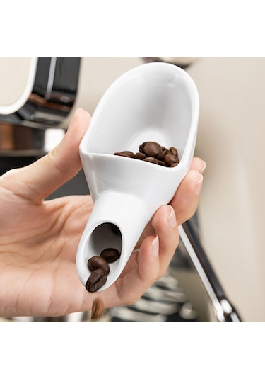 Suntek Kahve Küreği 20g Kepçe Ölçüm Kaşığı Günlük Beyaz