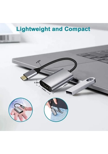 Usb 3.1 Type C To Hdmı Dönüştürücü 4k 30hz Apple Uyumlu MacBook Laptop Görüntü