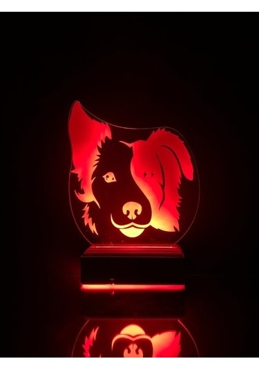 Özel Tasarım Köpek Hediyelik 3D Led Lamba