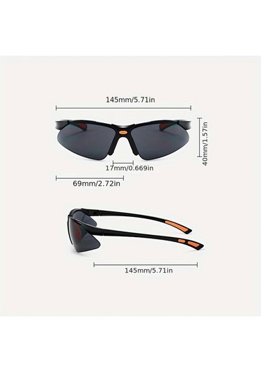 Willowhaven C8 Kırmızı 3 Adet İş Güvenliği Gözlüğü - Hafif Koruyucu