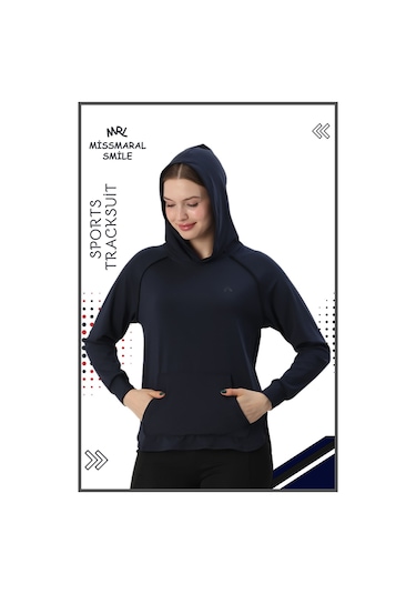 Kadın Spor Eşofman Takım İspanyol Paça Çift Cepli Alt &kapüşonlu Kanguru Cepli Üst Lacivert 3053 Lacivert Kadın Spor Eşofman Takım İspanyol Paça Çift Cepli Alt &kapüşonlu Kanguru Cepli Üst Lacivert 3053 Lacivert
