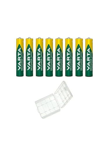 Varta 5703 1000 mAh AAA Ni-MH Şarj Edilebilir İnce Kalem Pil 2 x 4'lü + Pil Kutusu