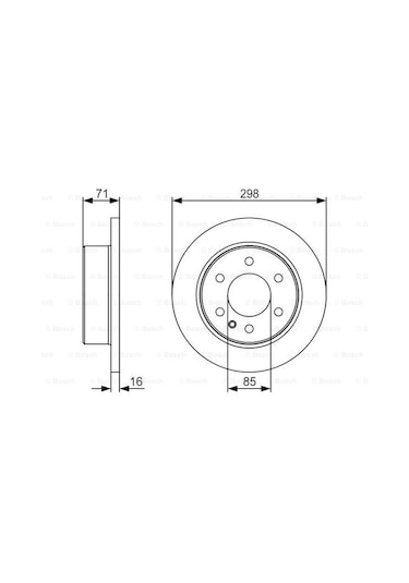 Mercedes Sprinter 315Cdı 2.1 2006-2015 Bosch Arka Disk 2 Adet