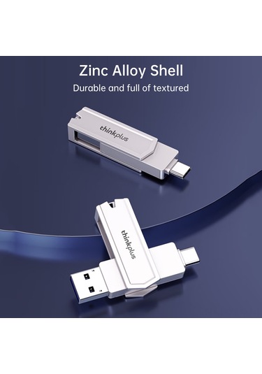 Yaozixa Thinkplus Tpcu301plus 32gb Çift Portlu Usb 3.0+type-c Bellek: Telefon-bilgisayar Uyumlu, Çelik Kasa, Plug&play