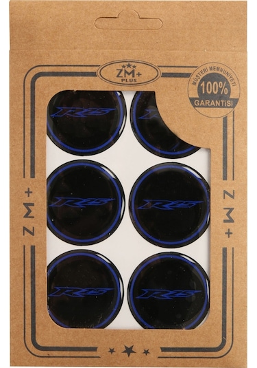 Yamaha Yzf R25 Koruma Takozu Damla Etiket Sticker 39.00mm SİYAH-M