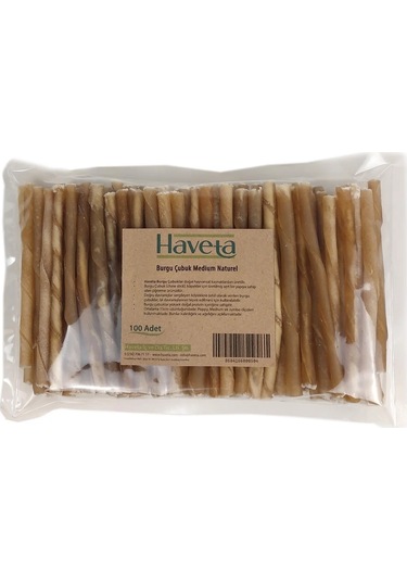Haveta Burgu Çubuk Medium Naturel 100 Adet