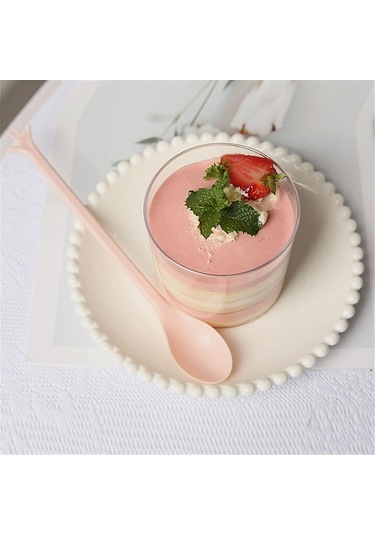 Fastbuy 4 Adet Uzun Kaşık, Renkli, Isıya Dayanıklı, Avrupa Tarzı Tatlı Kaşığı, Milkshake Kaşığı, Mutfak Aksesuarı