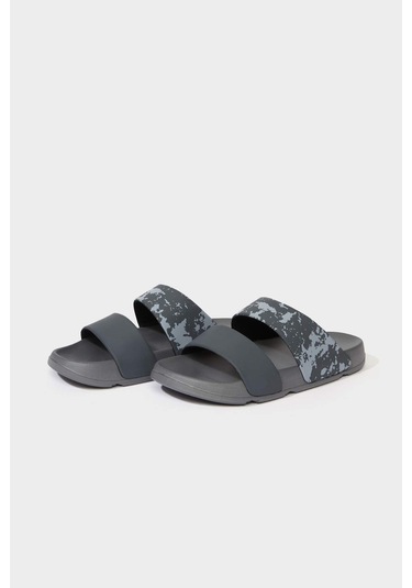 Defacto Erkek Düz Taban Çift Bantlı Eva Terlik E3130ax25hsgr2 Gri