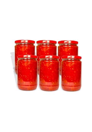 Ev Yapımı Domates Sosu / Menemen Sosu 650 Gr - 6'lı Paket (Cam Ka
