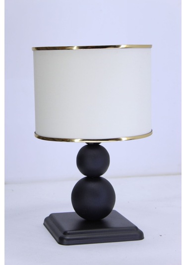 Decor Kare Top Abajur Gece Lambası Abajuru Siyah