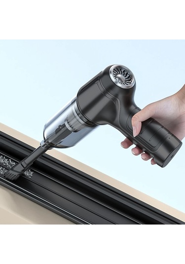 Suıtu Araç Kablosuz Islak Ve Islak Şarjlı El Süpürgesi, Stil: Temel Siyah