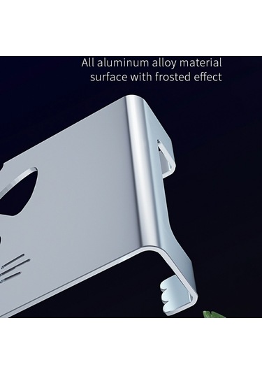 Cbtx Macbook/yazıcı İçin Basit Stil Kaymaz Monitör Yükseltici Masaüstü Bilgisayar Standı Tutucu - Gümüş