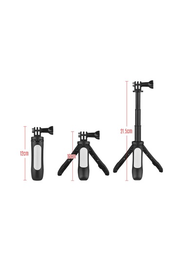 Reedark Mini Tripod Ve Selfie Stick 2'li 1, Su Geçirmez Kılıflı Spor Kameralar İçin, Beyaz - Taşınabilir Ve Hafif