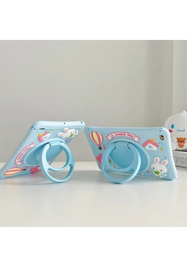 Samsung Galaxy Uyumlu Tab A8 10.5 Sm-x200 2021 Kılıf Cute Dolls Standlı Eğlenceli 3d Karekterli Çocuk Kılıfı Kılıf