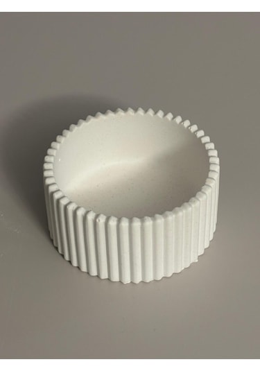 Dalgalı Minimalist Saksı Tabak Taş Tozu Dekoratif Pinterest Tabaklar Handmade %100 El Yapımı