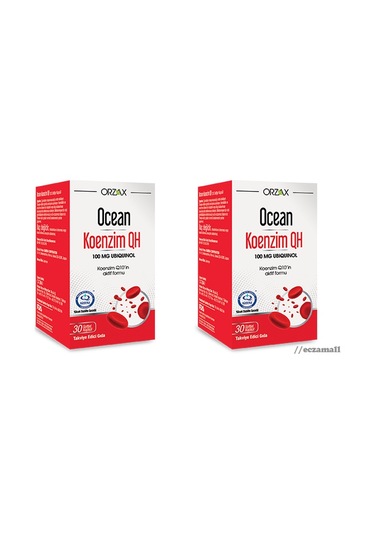 Ocean Koenzim Qh 100 Mg Ubikinol 30 Softjel Kapsül	2 Adet
