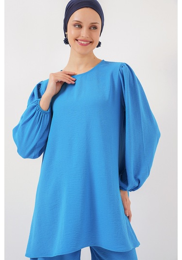 Bigdart Ayrobin Tunik Pantolon Alt Üst Takım 6712 - Mavi