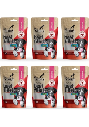 Dog Beef Fillets 6x80gr. Biftekli, Köpek Ödül Maması