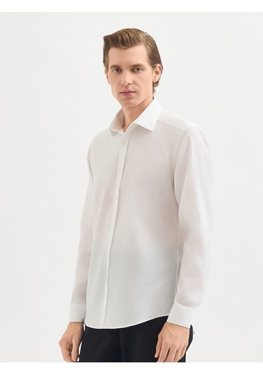 Karaca Erkek Slım Fıt Gömlek-beyaz 11.25w.04.025 Beyaz