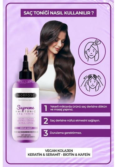 Morfose Kolajen İçeren Dökülme Karşıtı Saç Toniği 300 ML