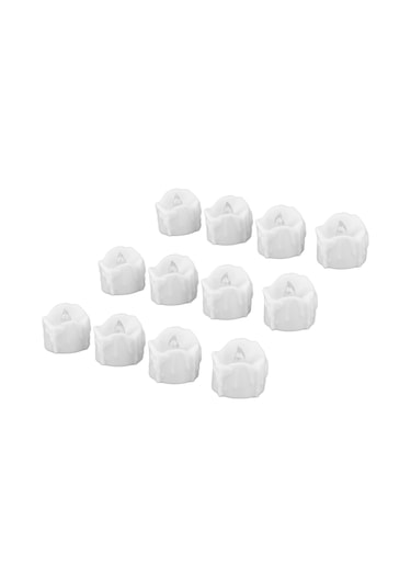 Shineyee 12'li Paket Led Işık Mumları, Uzaktan Kumanda İle Kontrol Edilebilir, Pil İle Çalışır, Gerçekçi Fakat Yangınsız, Ev Dekorasyonu, Düğün, Halloween Ve Noel İçin Islak Beyaz Işık Piller Dahil