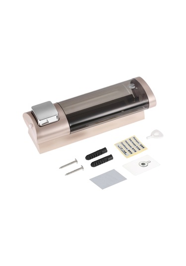 Geeksen Chuangdıan Çift Taraflı Köpük Bantlı Duvar Sabunluğu Şampuan Duş Jeli El Temizleyici 200ml Altın