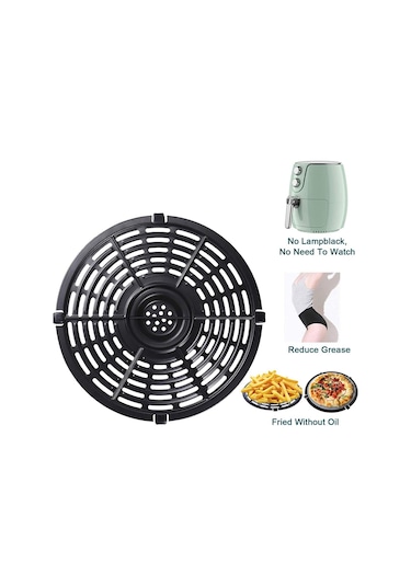 Air Fryer Yedek Izgara Tavası Power Air Fryer Crisper Plakası, B Siyah