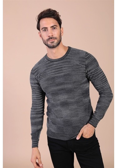 Ferraro Bisiklet Yaka Superfine Yün Kazak - Antrasit Antrasit (490433510) Antrasit