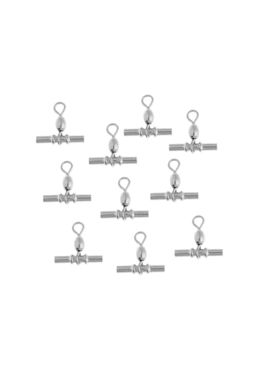 Suntek 10 Adet Balıkçılık Sıkma Döner Çapraz Hat 15mm