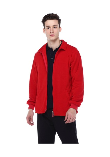 2 Cepli Kırmızı Polar Kırmızı