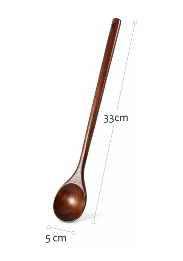 Niandahoome Uzatılmış Saplı Ahşap Bar Mutfağı Kaşığı 175545608